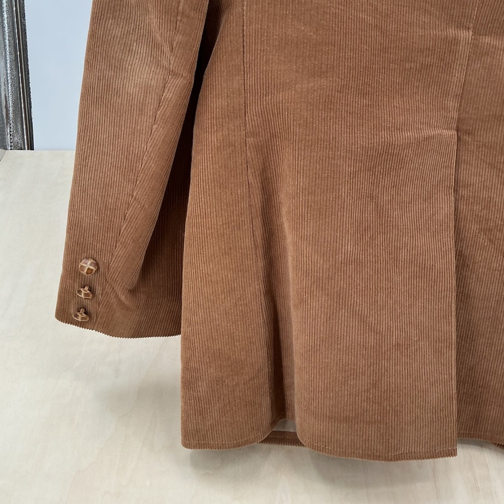 Pioneer Wear Corduroy Blazer Mens 42 Tan Western Embroidered Yoke Vintage 70s - Picture 10 of 12